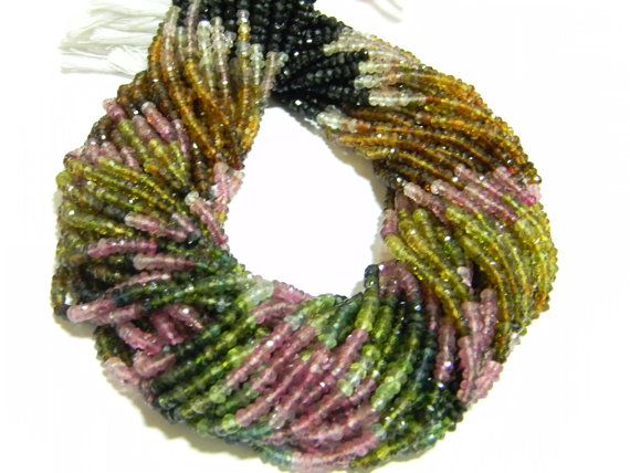 Quality Multi Tourmaline Micro Faceted Roundell